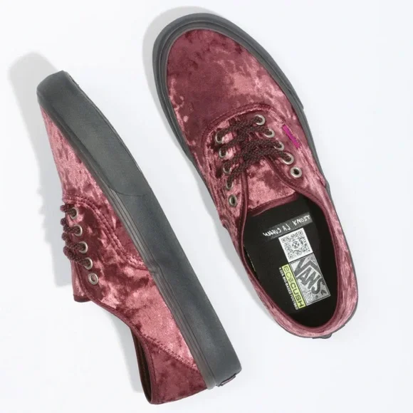 Vans x Alex Knost x Lee-Ann Curren Sneakers Burgundy Red Velvet Suede - Picture 4 of 14